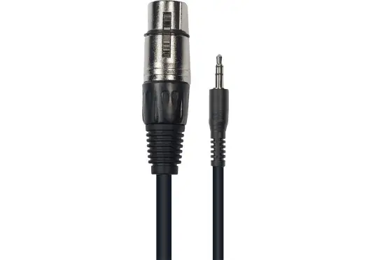YELLOWCAB Câble Mini Jack Stereo Mâle vers XLR Femelle 3 mètres YELLOWCAB Câble Mini Jack Stereo Mâle vers XLR Femelle 3 mètres