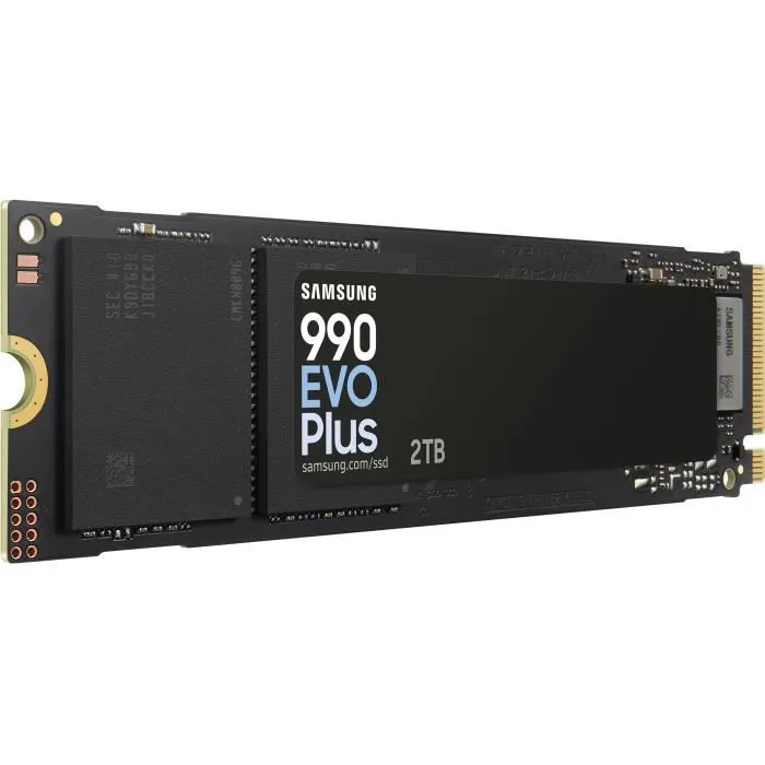 Samsung 990 EVO Plus SSD Interne 2 To NVMe M.2 PCIe 4.0x4 Lecture 7 250 Mo/s