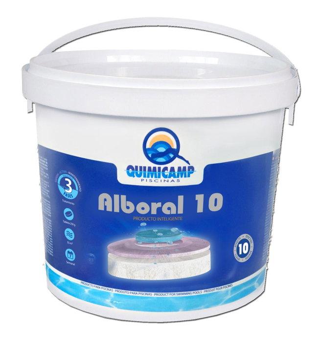 Quimicamp Cloro Alboral10 QP 3 Fases 5 kg (Tablettes de 250g) Quimicamp Cloro Alboral10 QP 3 Fases 5 kg (Tablettes de 250g)