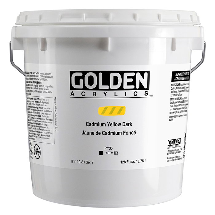 Golden Heavy Body Jaune de Cadmium Foncé 3,78 L Golden Heavy Body Jaune de Cadmium Foncé 3,78 L