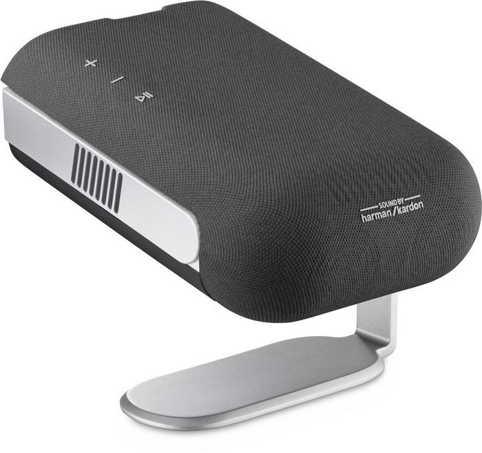 ViewSonic M1MAXN Projecteur LED Portable Ultra Compact et Intelligent - Full HD 1080p avec Google TV Intégré, Batterie, Harman Kardon, 150 000:1, 25dB