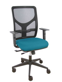PIQUERAS Y CRESPO Chaise de Bureau Motilla Synchrone/Traslack Vert pétrole et Noir