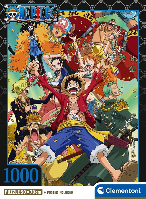 Clementoni Puzzle One Piece Luffy & Friends 1000 pièces