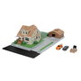 Jada Toys Fast & Furious - Réplique du garage Toretto Diorama, set avec garage et zone extérieur + 2 voitures métalliques à l'échelle nano (Dodge Charger et Toyota Supra)