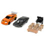 Jada Toys Fast & Furious - Réplique du garage Toretto Diorama, set avec garage et zone extérieur + 2 voitures métalliques à l'échelle nano (Dodge Charger et Toyota Supra)