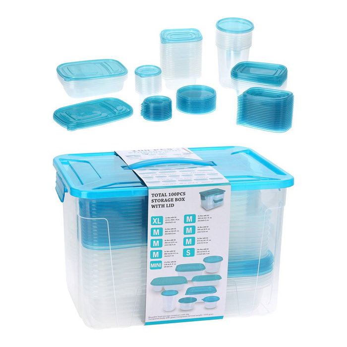 Boîtes de rangement Lifetime Vert Transparent Plastique Avec couvercle (50 Unités) Boîtes de rangement Lifetime Vert Transparent Plastique Avec couvercle (50 Unités)