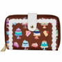 Loungefly Disney Princess Cakes Portefeuille à fermeture éclair en cuir synthétique