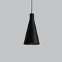 Lampe Suspendue Shu Noir, Cable Noir Pour Cuisine, Chambre, Bureau
