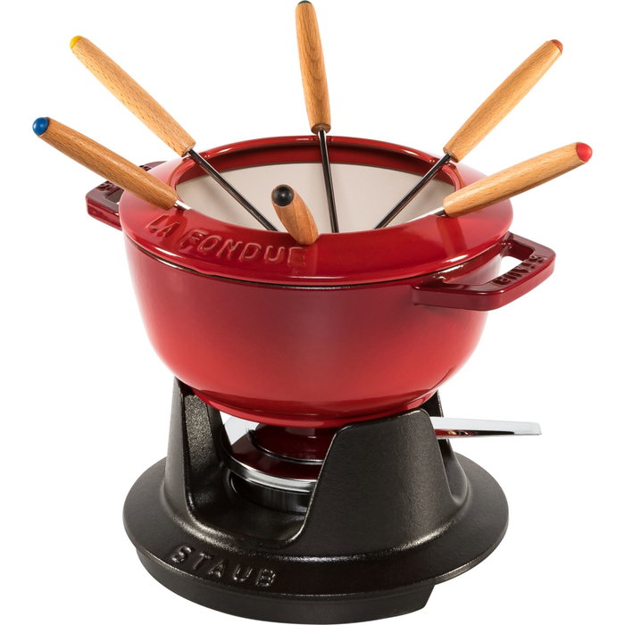Staub La Fondue 18cm Cherry Red, Cast Iron Staub La Fondue 18cm Cherry Red, Cast Iron