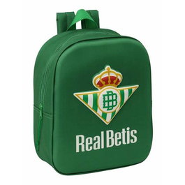 Safta Sac à dos maternelle Real Betis Balompié 3D avec poche filet 22x27x10 cm pour enfant à partir de 3 ans