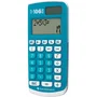 Texas Instruments TI-106 II Calculatrice solaire pour école primaire avec écran 2 lignes et protection - Bleu