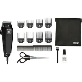 Wahl Home Pro 300 Tondeuse à Cheveux Professionnelle - 8 Guides de Coupe (3 à 25 mm), Lame Auto-Affûtante, Moteur Puissant