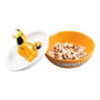 ERIK - Bol à Snacks Garfield 3D avec Couvercle et Trou de Déchets, 16.2x13x16.2 cm, en Dolomite