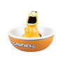 ERIK - Bol à Snacks Garfield 3D avec Couvercle et Trou de Déchets, 16.2x13x16.2 cm, en Dolomite