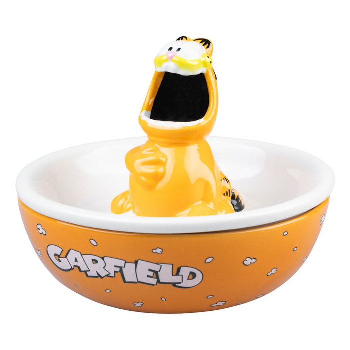 ERIK Bol à snacks Garfield 3D avec couvercle séparateur de restes