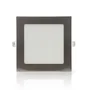Plaque LED 12W 1200Lm 2700K Carrée Nickel Satiné 50.000H GL-CL-S12N-WW