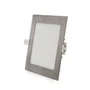 Plaque LED 12W 1200Lm 2700K Carrée Nickel Satiné 50.000H GL-CL-S12N-WW