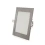 Plaque LED 12W 1200Lm 2700K Carrée Nickel Satiné 50.000H GL-CL-S12N-WW