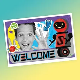 Canal Toys CLK 011 Appareil Photo à Impression Instantanée Junior Theme Fusée PHOTO CREATOR - pour Enfants dès 4 Ans, Imprime 250+ Photos avec Feutres et Stickers