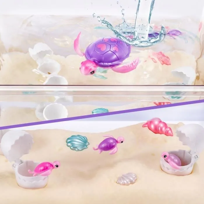 Zuru Pets Alive - Set Tortue Maman et Bébé Surprise - Jouet Animé Interactif avec Effets Sonores - Découverte de Bébés Cachés Zuru Pets Alive - Set Tortue Maman et Bébé Surprise - Jouet Animé Interactif avec Effets Sonores - Découverte de Bébés Cachés