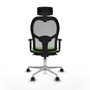 Piqueras y Crespo Chaise de Bureau Jorquera Pistache avec Appui-tête