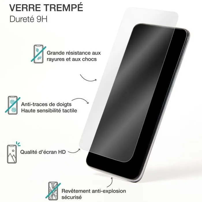 BBC - Verre trempé haute résistance SmartFrame pour iPhone 17 / iPhone 16 Pro - Protection contre les rayures et chocs