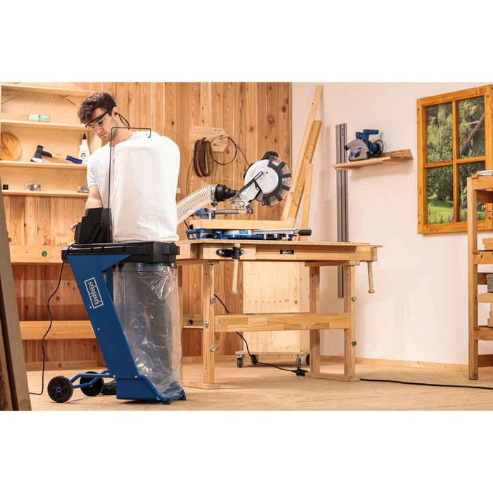 Scheppach DC500 Aspirateur d'atelier 75L 550W Blue et Noir Scheppach DC500 Aspirateur d'atelier 75L 550W Blue et Noir