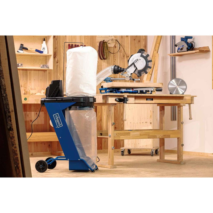 Scheppach DC500 Aspirateur d'atelier 75L 550W Blue et Noir Scheppach DC500 Aspirateur d'atelier 75L 550W Blue et Noir