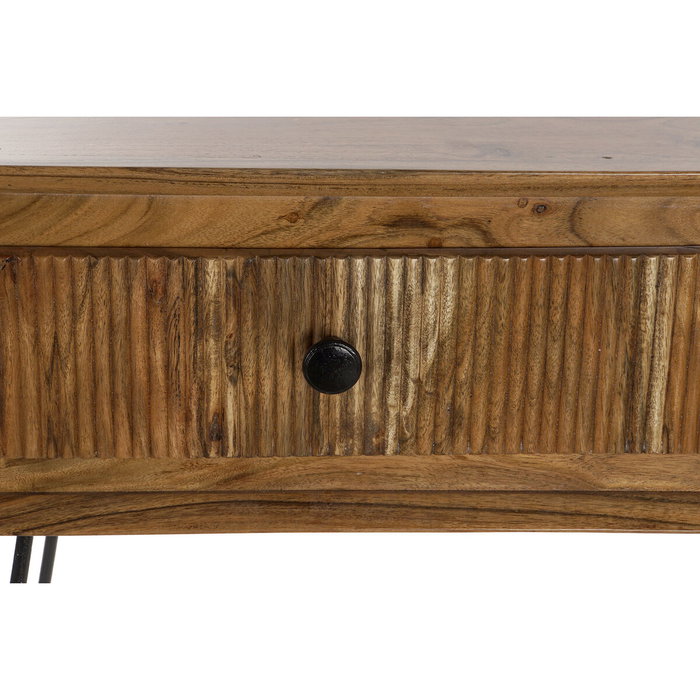 DKD Home Decor Meuble d'Entrée Marron Noir 118 x 40 x 77 cm
