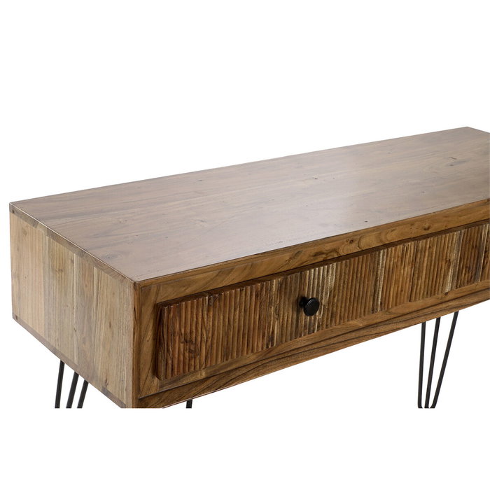 DKD Home Decor Meuble d'Entrée Marron Noir 118 x 40 x 77 cm