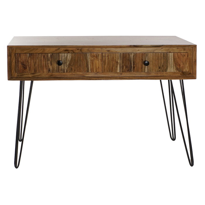 DKD Home Decor Meuble d'Entrée Marron Noir 118 x 40 x 77 cm