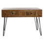 DKD Home Decor Meuble d'Entrée Marron Noir 118 x 40 x 77 cm