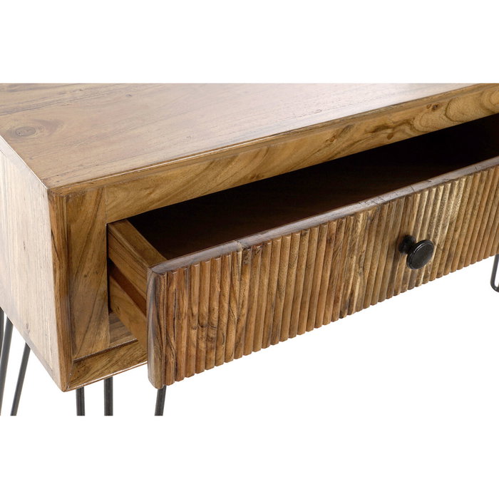 DKD Home Decor Meuble d'Entrée Marron Noir 118 x 40 x 77 cm