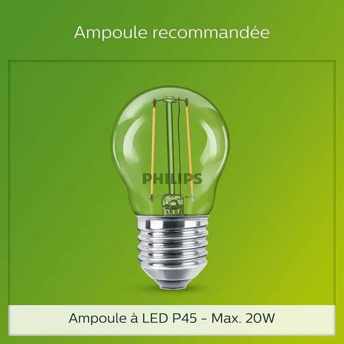 Philips Utrecht - Lampadaire extérieur sur poteau anthracite 1x20W haute tension - Éclairage jardin allée terrasse moderne et élégant en acier inoxydable