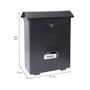 Boîte aux lettres Arregui Noir polystyrène Classic 27 X 11 X 34,6 cm