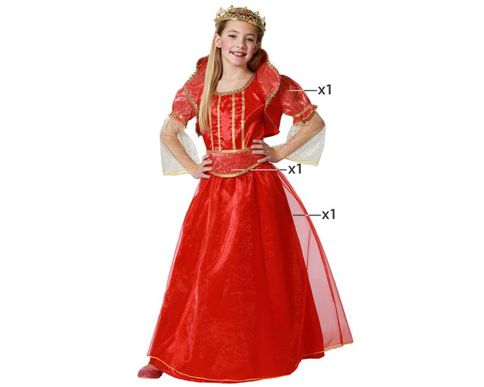 Atosa Déguisement Reine Rouge Enfant Atosa Déguisement Reine Rouge Enfant