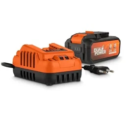 Dual Power POWDP90640 Batterie 2,5Ah/5,0Ah 2x20V et Chargeur