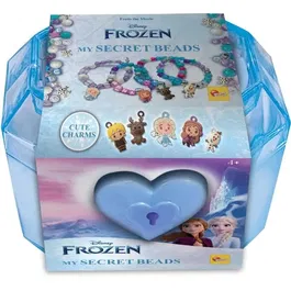 Lisciani Giochi Coffret Créatif à Bijoux La Reine des Neiges - Boîte avec Serrure, Perles et Breloques pour Enfants 8 Ans et Plus