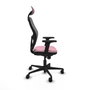 Piqueras y Crespo 2D036N1 Chaise de Bureau avec Appui-tête Rose