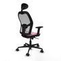 Piqueras y Crespo 2D036N1 Chaise de Bureau avec Appui-tête Rose