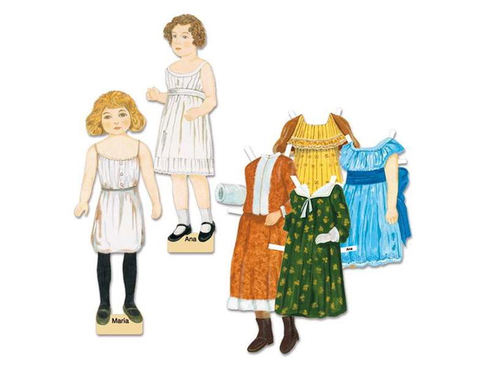 Cayro - Jeu de découpages de poupées 19.3x27x4 cm - Pour enfants de 8 ans et plus - Langues du jeu : espagnol, anglais, français, italien, portugais, allemand