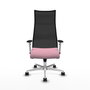 Piqueras y Crespo Chaise de Bureau Albacete Rose et Noir