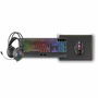 clavier et souris Mars Gaming MCP124PROES Noir Multicouleur Espagnol Qwerty