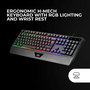 clavier et souris Mars Gaming MCP124PROES Noir Multicouleur Espagnol Qwerty (4 Unités)