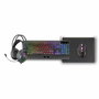 clavier et souris Mars Gaming MCP124PROES Noir Multicouleur Espagnol Qwerty (4 Unités)