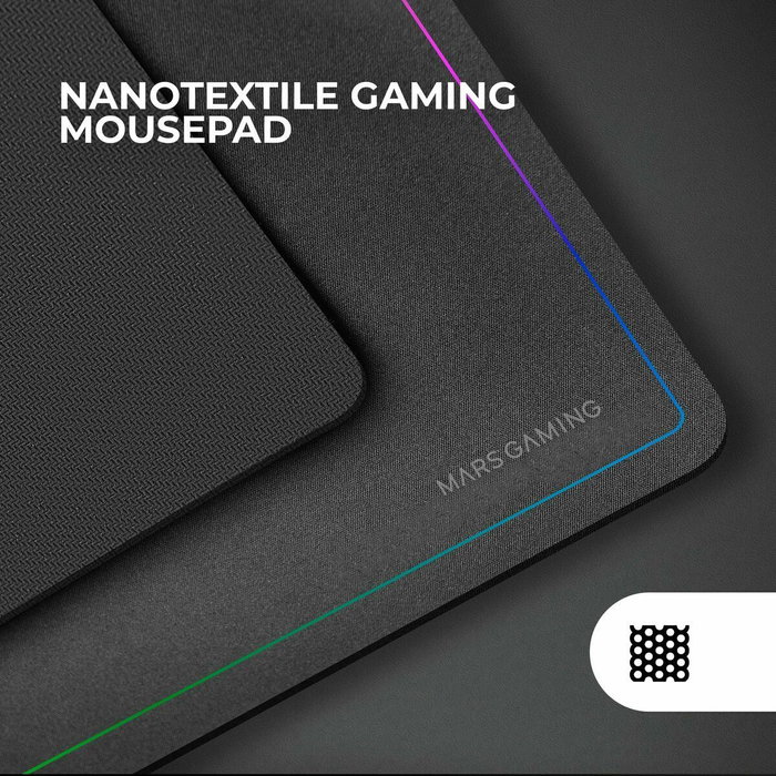 clavier et souris Mars Gaming MCP124PROES Noir Multicouleur Espagnol Qwerty (4 Unités)