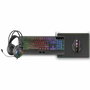 clavier et souris Mars Gaming MCP124PROES Noir Multicouleur Espagnol Qwerty (4 Unités)