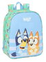 Safta Mochila de crèche adaptée au chariot Bluey "Sisters" 22 x 27 x 10 cm, 3 ans et plus