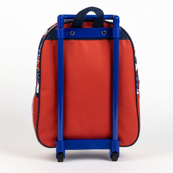 Cartable à roulettes Mickey Mouse Rouge 25,0 x 31,0 x 10,0 cm 3D