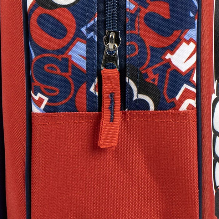 Cartable à roulettes Mickey Mouse Rouge 25,0 x 31,0 x 10,0 cm 3D